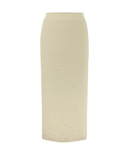 Rhinestone Knit Skirt
