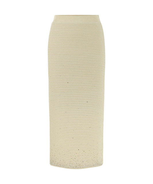 Rhinestone Knit Skirt