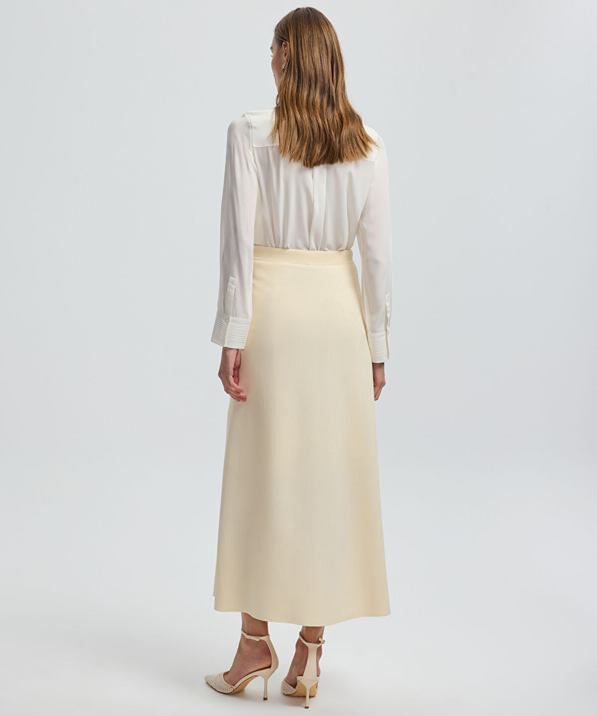 Zoomed A-Line Knit Skirt