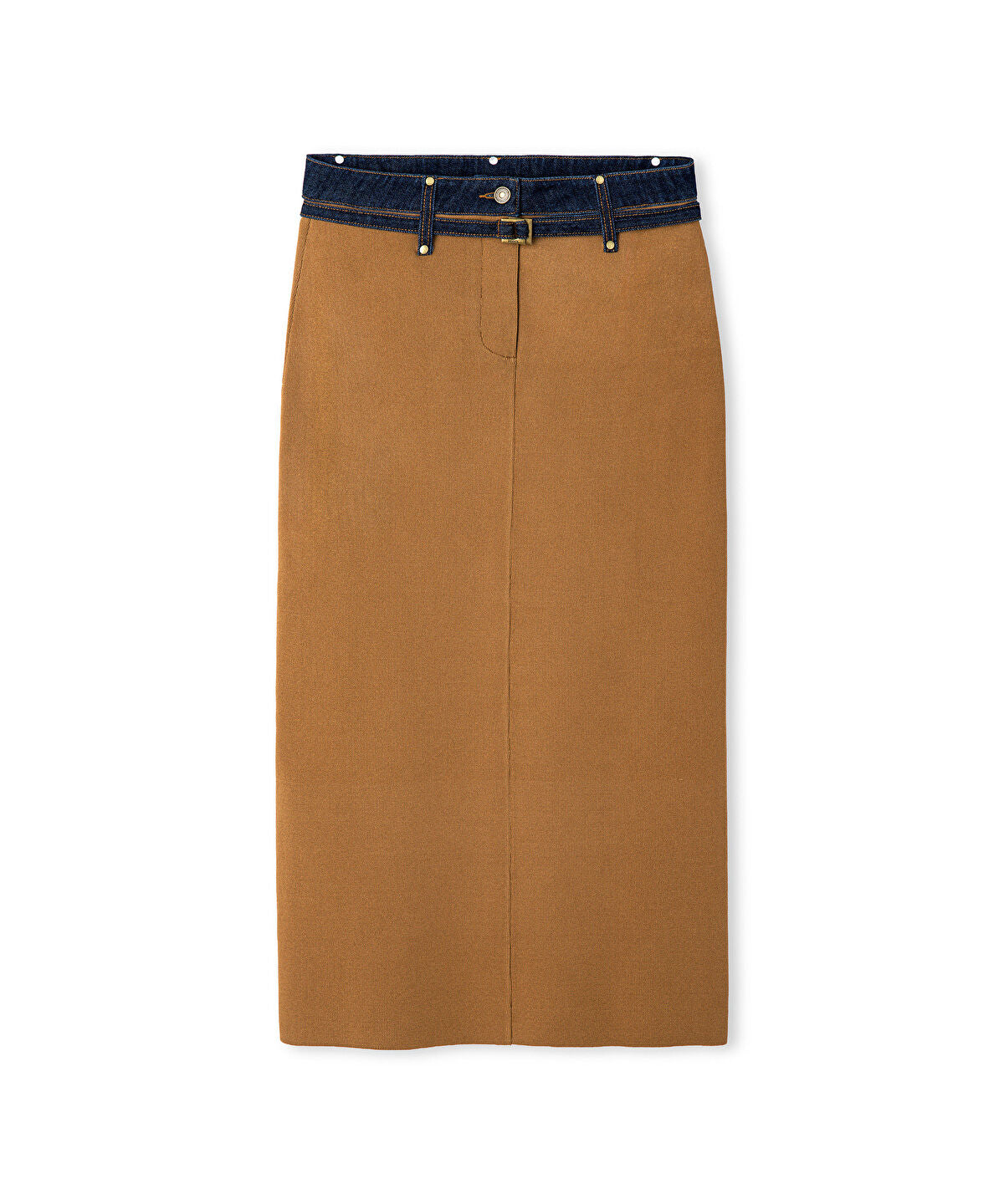 Zoomed Belted Combination Skirt