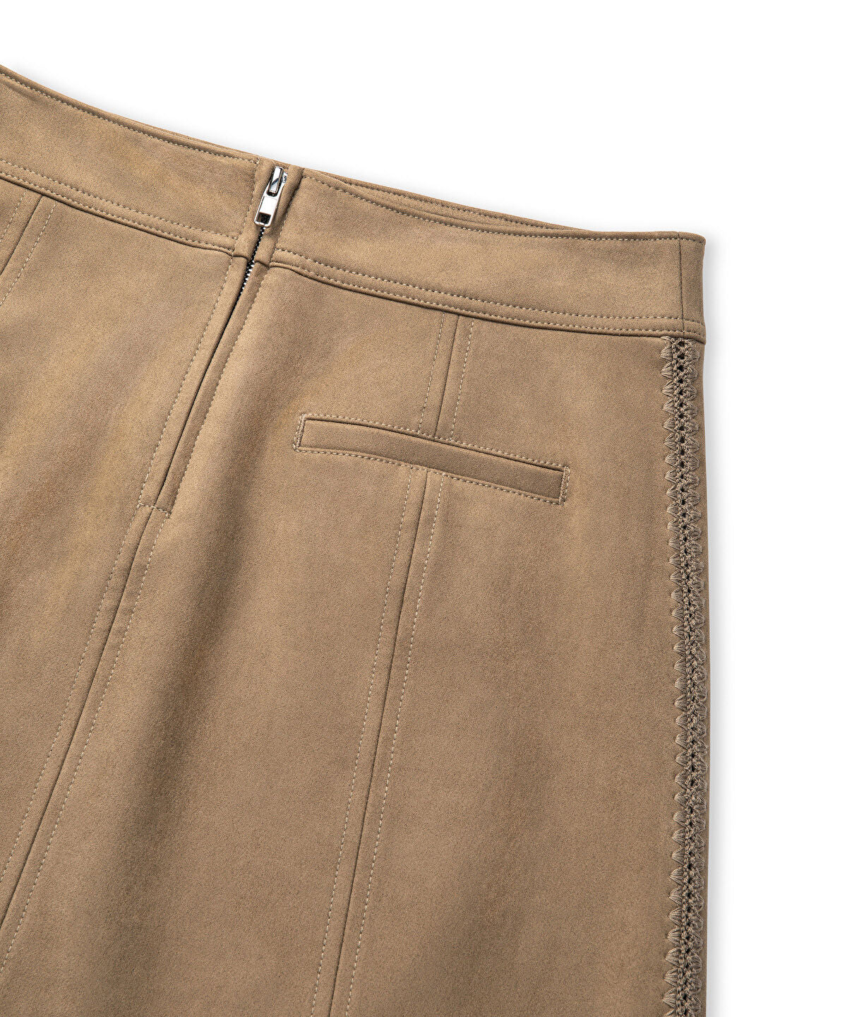 Suede-Effect Skirt