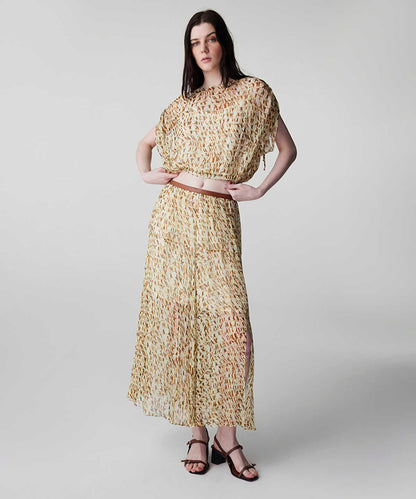 Printed Viscose Skirt