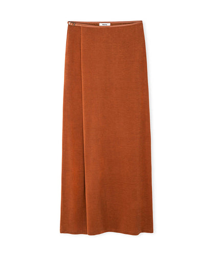 Contrast Trim Maxi Skirt