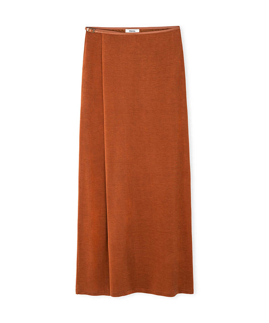 Contrast Trim Maxi Skirt