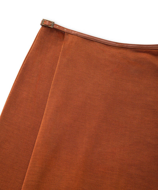 Contrast Trim Maxi Skirt