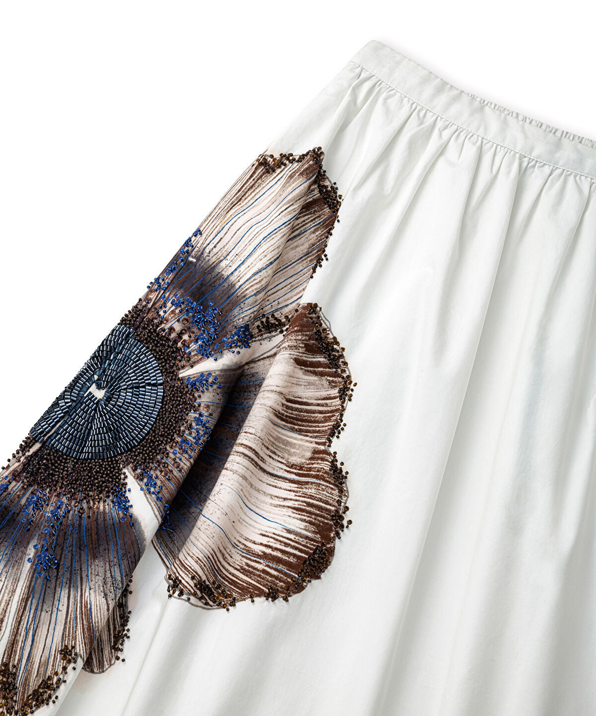 Zoomed Beaded Floral Maxi Skirt