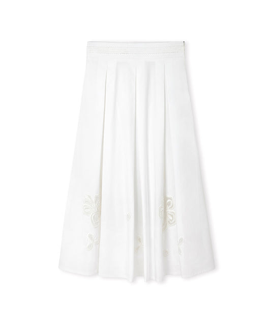 Embellished A-Line Skirt