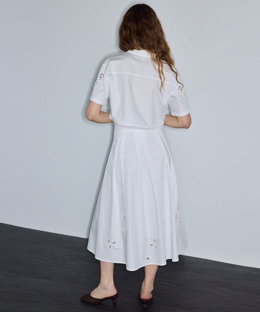 Embellished A-Line Skirt