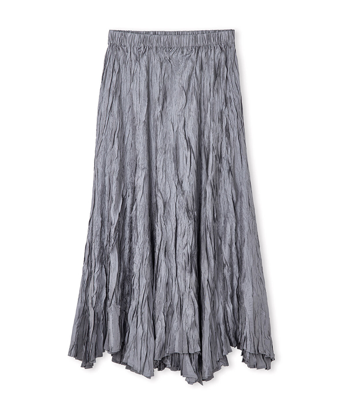 Zoomed Metallic-Effect Skirt