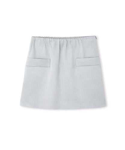 Elastic Waist Mini Skirt