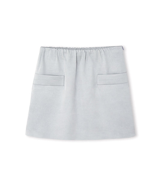 Elastic Waist Mini Skirt
