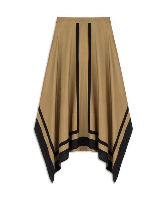 Asymmetric Midi Skirt