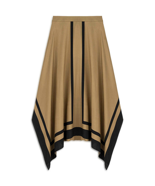 Asymmetric Midi Skirt