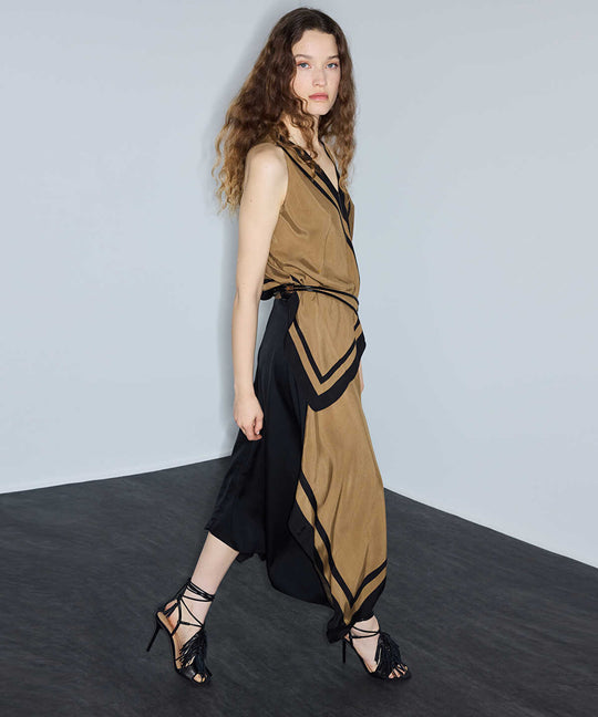 Asymmetric Midi Skirt