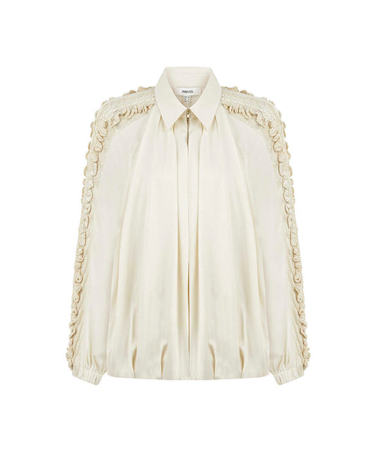 Mixed Knit Sleeve Jacket