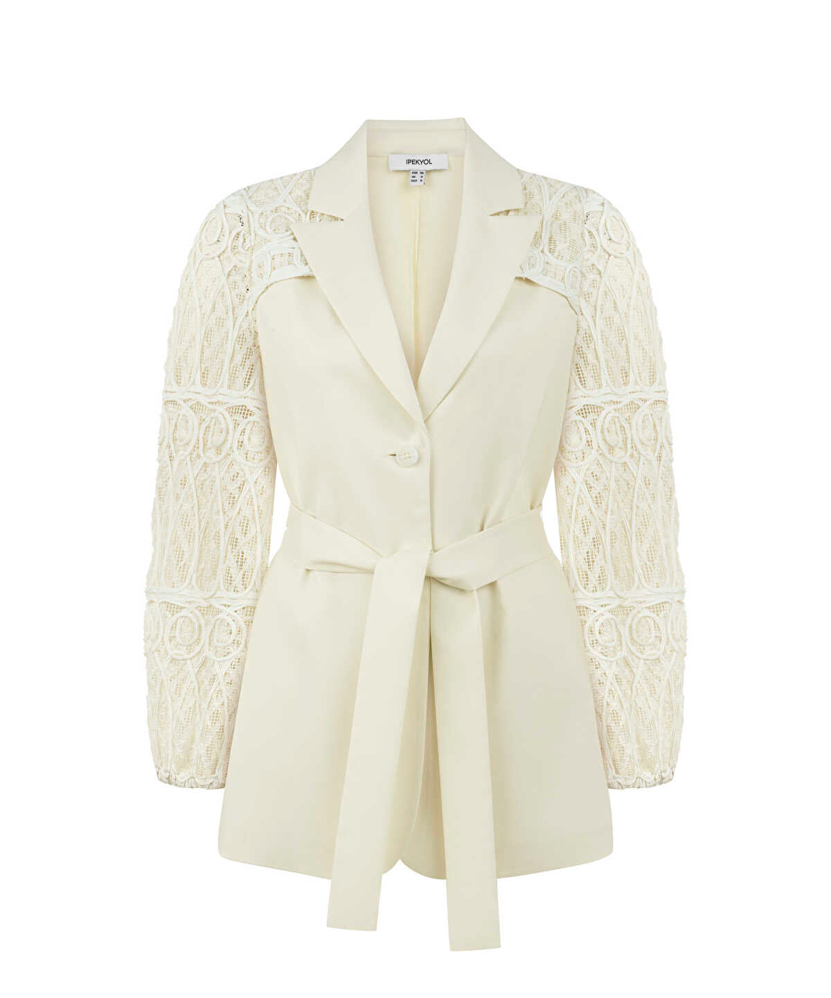Zoomed Embroidered Mixed Jacket