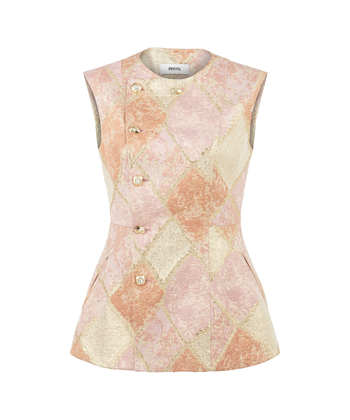 Zoomed Metallic Thread Jacquard Jacket