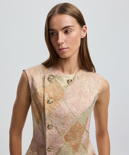 Metallic Thread Jacquard Jacket