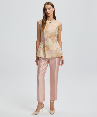 Metallic Thread Jacquard Jacket
