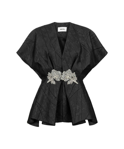 Embellished Jacquard Jacket
