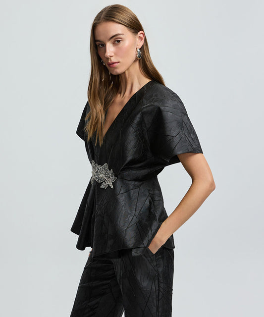 Embellished Jacquard Jacket