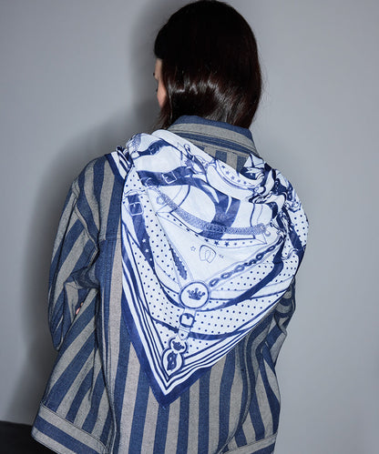 Striped Denim Jacket