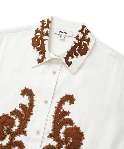 Embroidered Linen Jacket