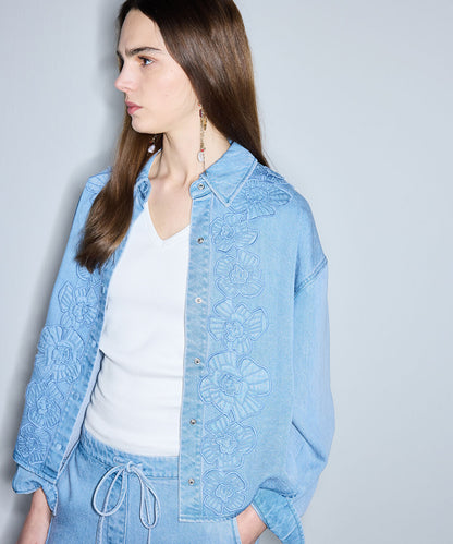 Floral Applique Jacket