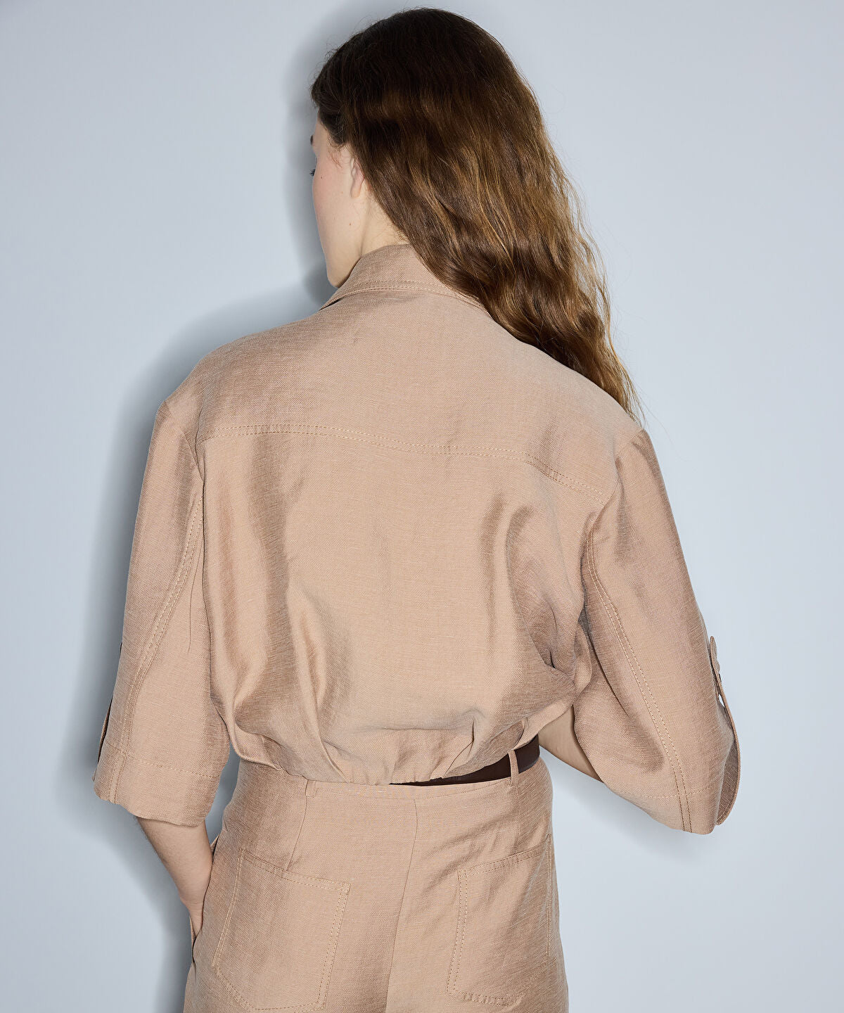 Zoomed Balloon Hem Jacket