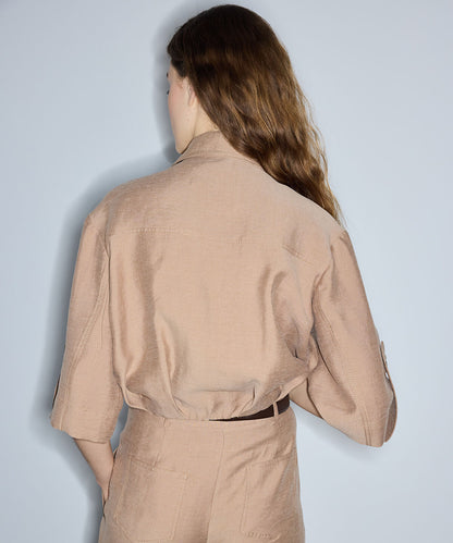 Balloon Hem Jacket