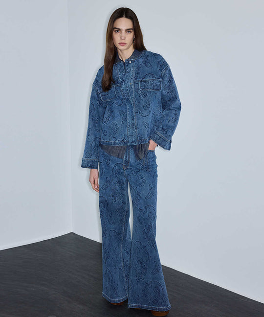 Print Denim Jacket