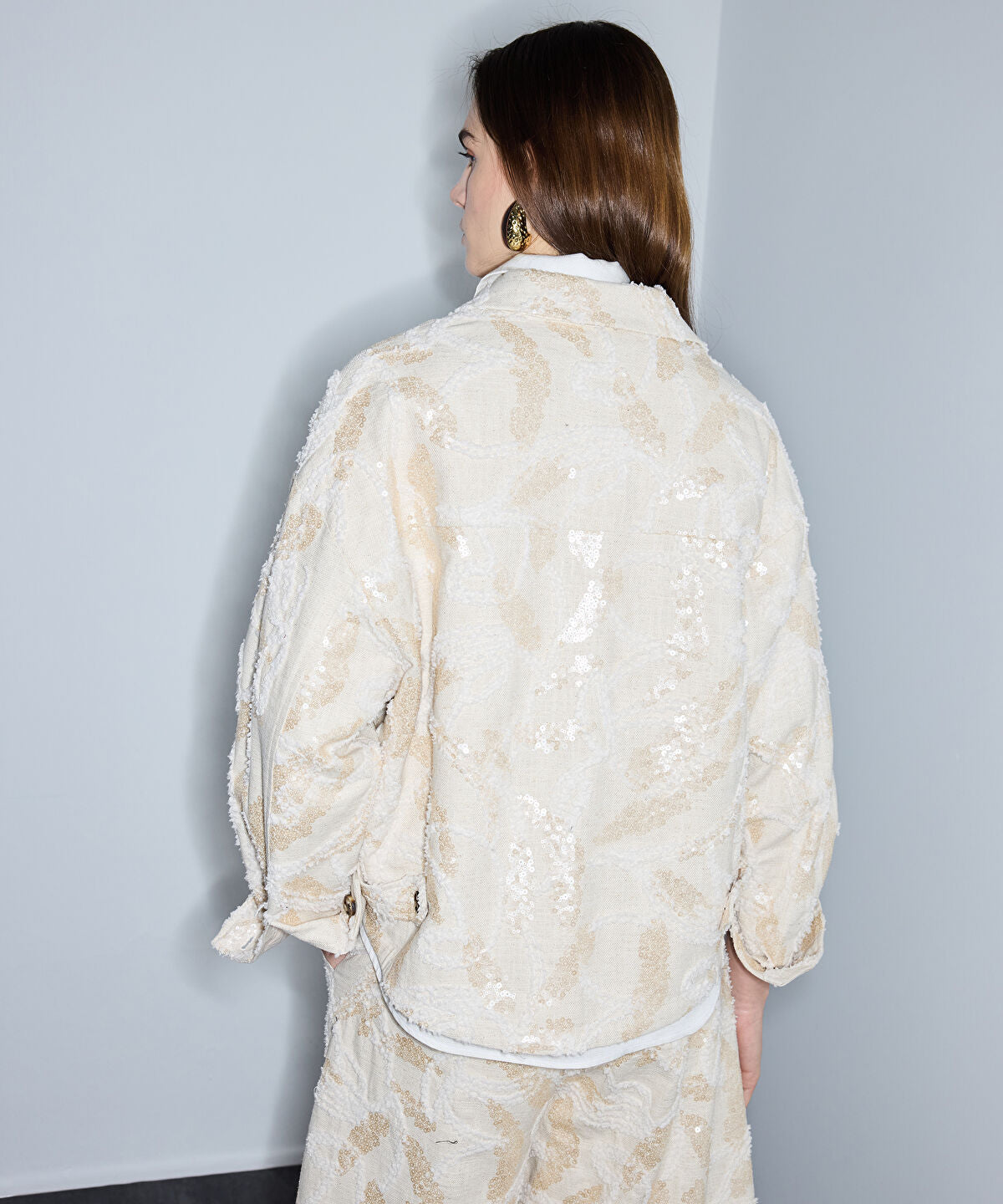 Embellished Shirt Jacket