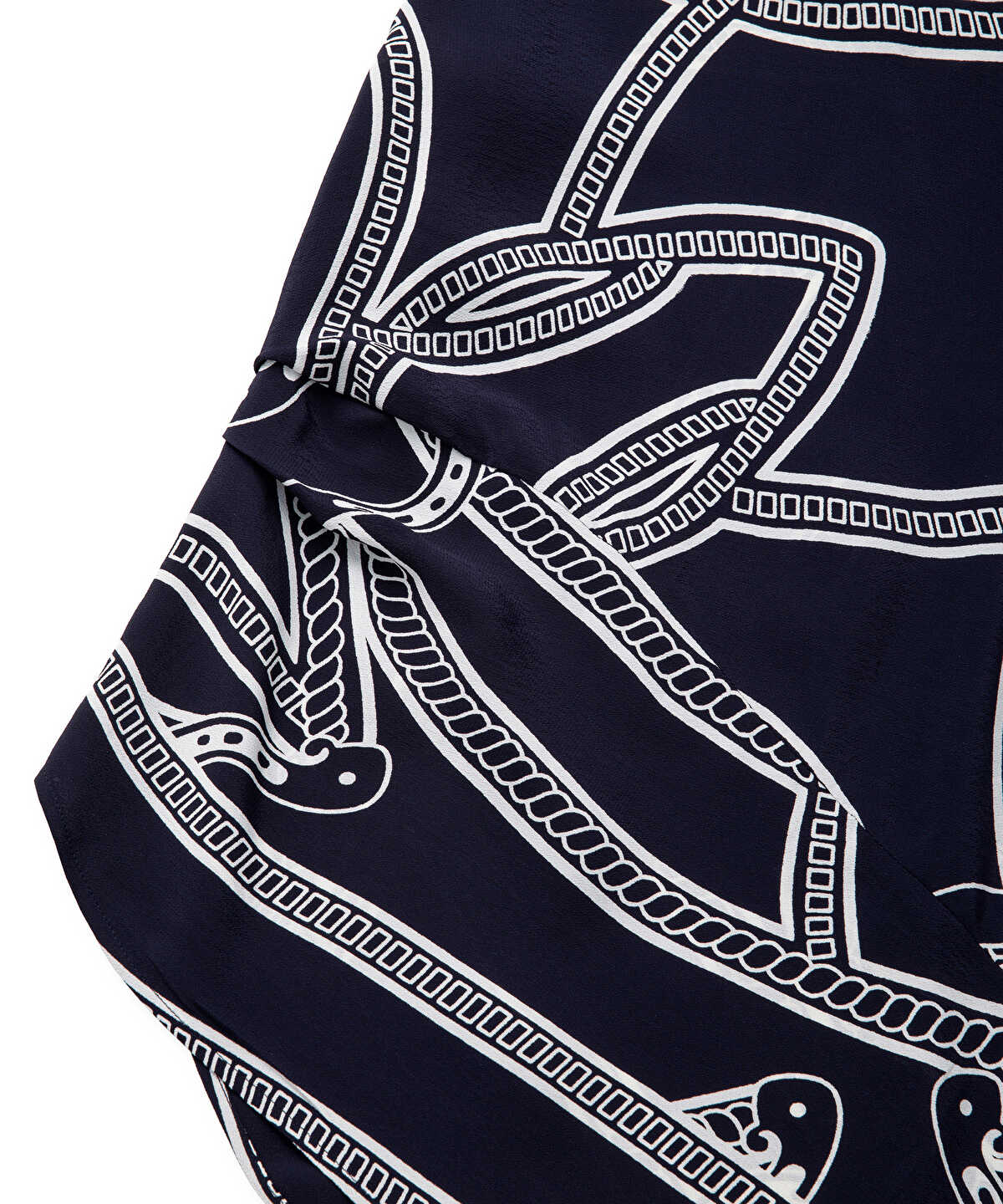 Zoomed Printed Viscose Blouse