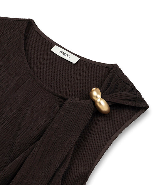 Crinkle-Effect Blouse