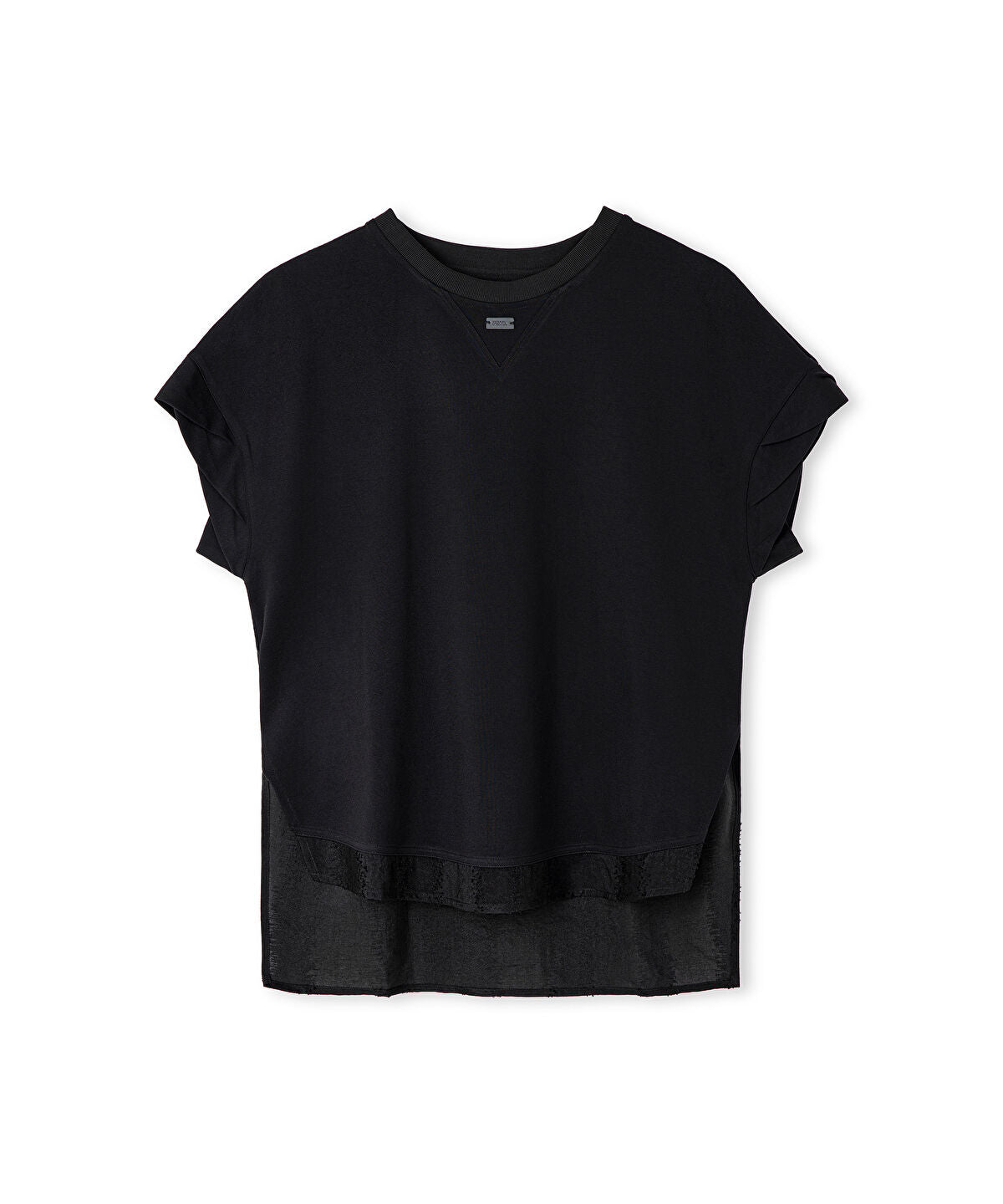 Mixed Media Jacquard Blouse