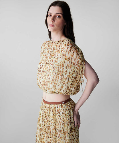 Printed Viscose Blouse