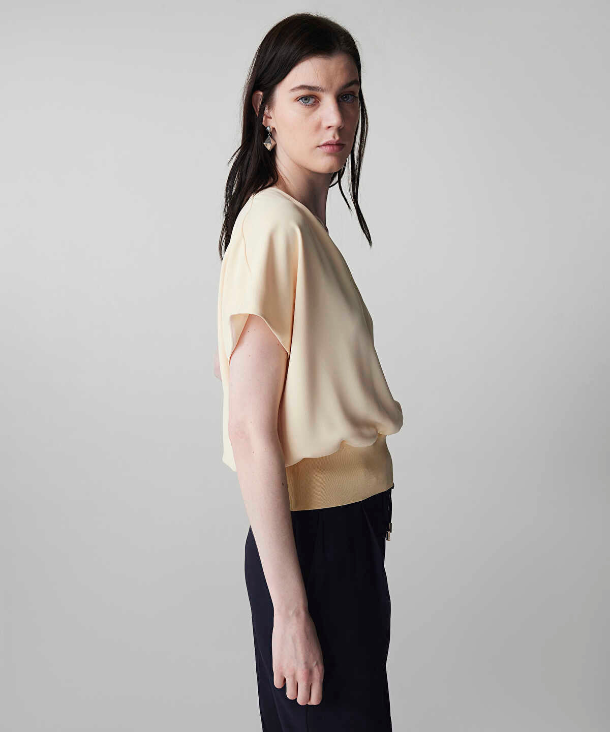 Zoomed Double-Breasted Blouse 