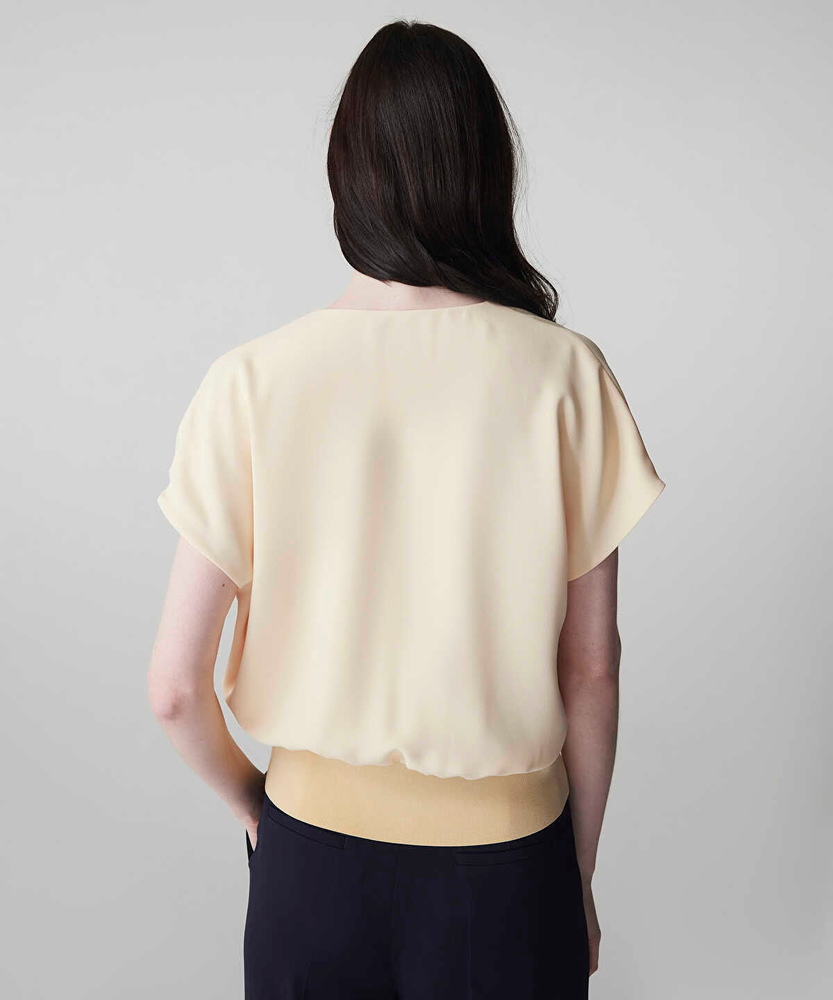 Zoomed Double-Breasted Blouse 