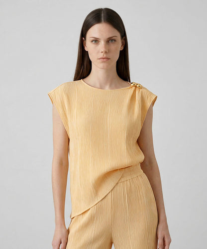 Crinkle-Effect Blouse