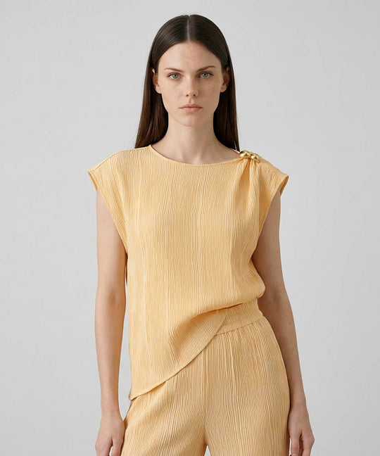 Crinkle-Effect Blouse