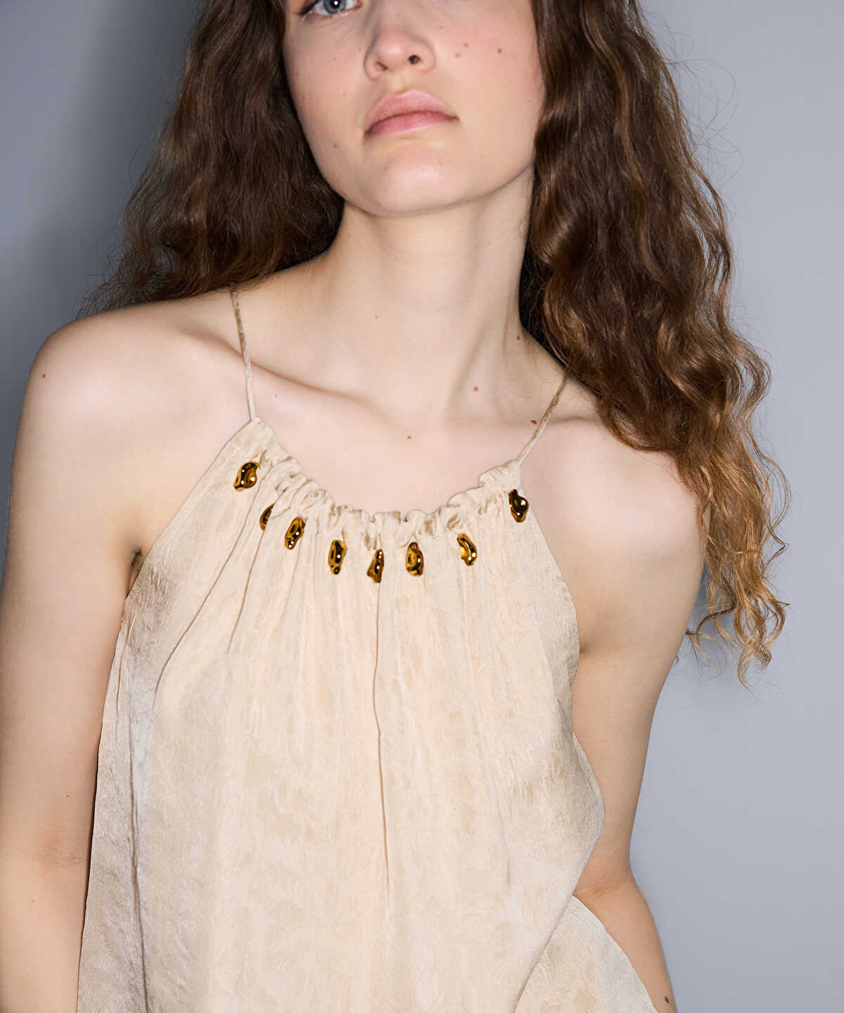 Embellished Jacquard Blouse
