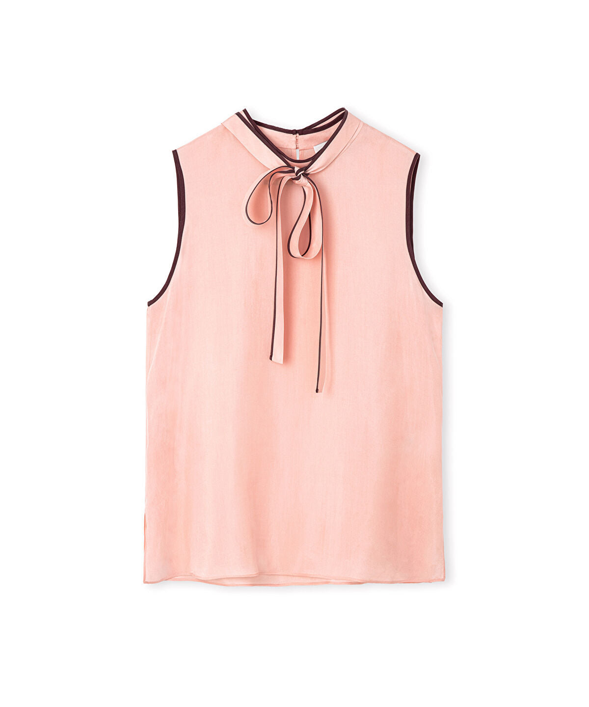 Zoomed Contrast Piping Blouse