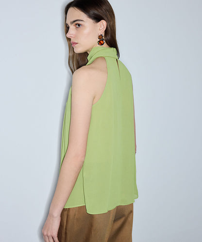 Halter-Neck Chiffon Blouse