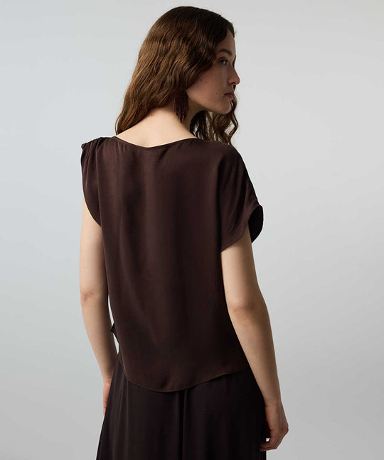 Asymmetric Sleeve Blouse