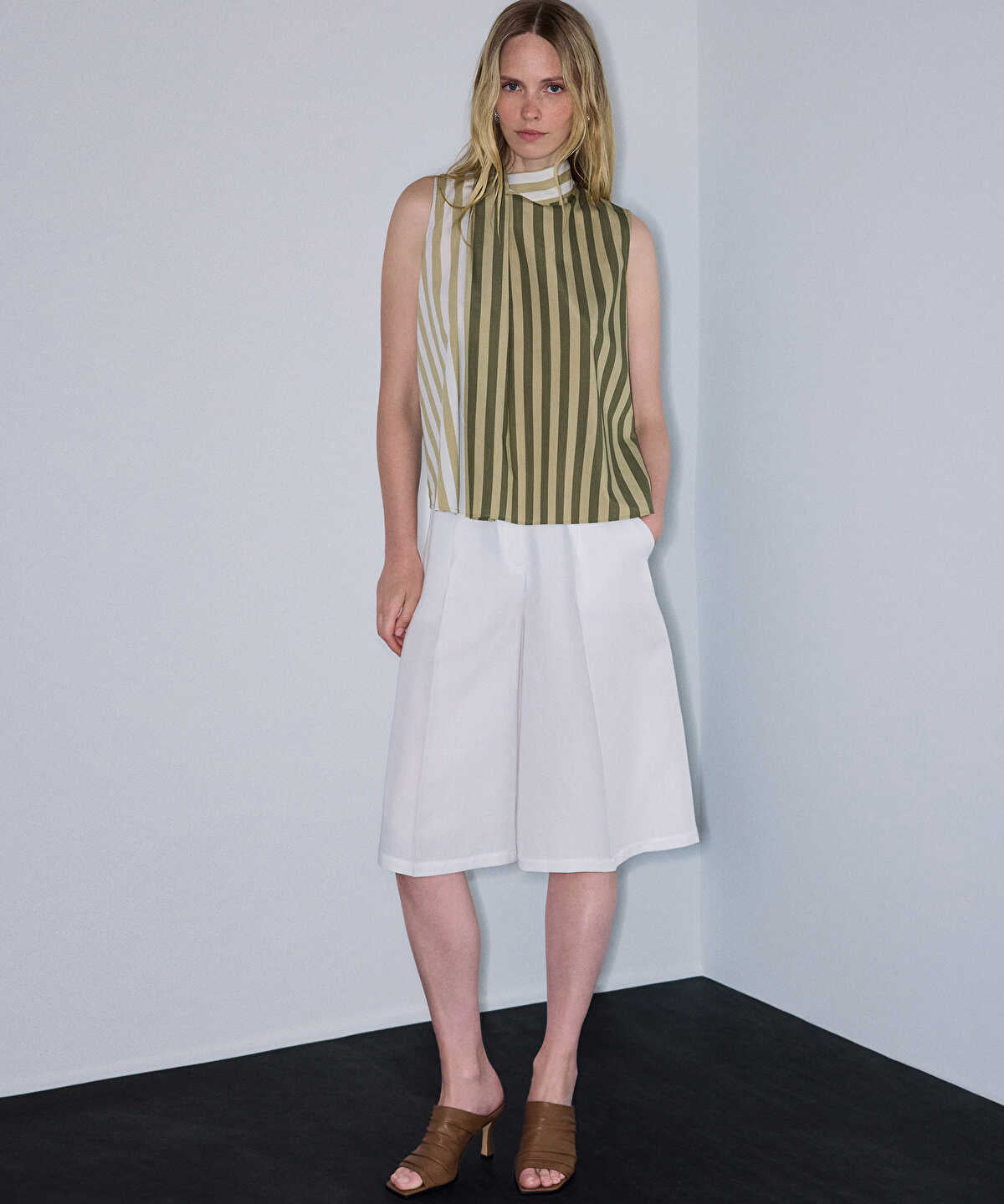 Color-Block Asymmetric Blouse