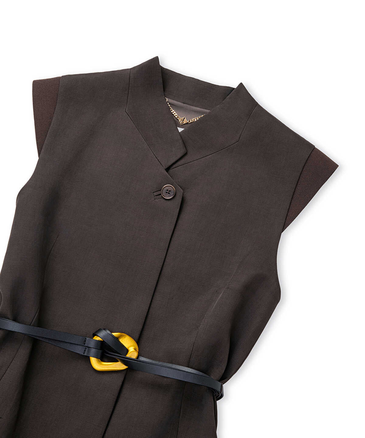 Zoomed Belted Vest
