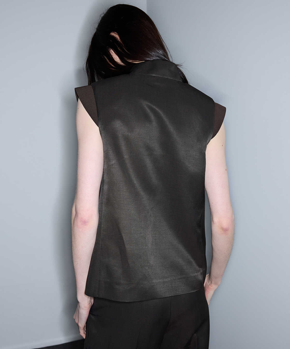 Zoomed Belted Vest