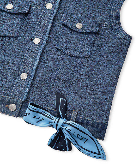 Mixed Knit Vest 