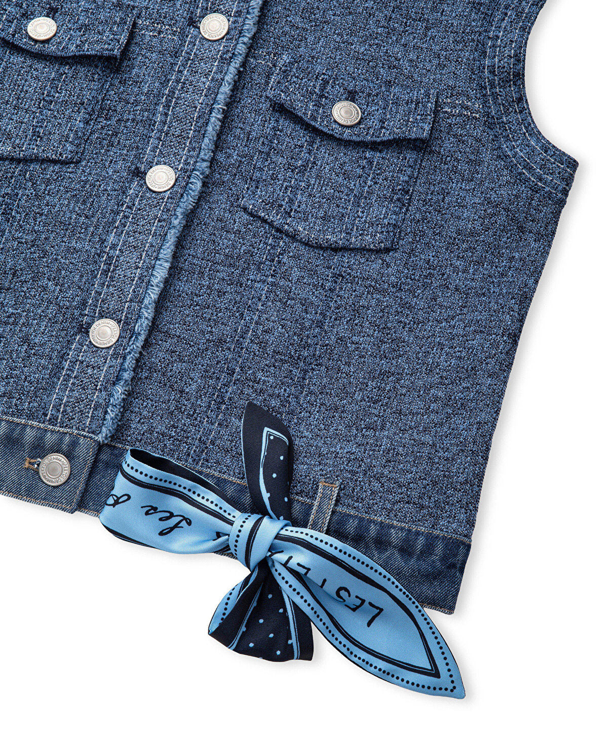 Mixed Knit Vest 