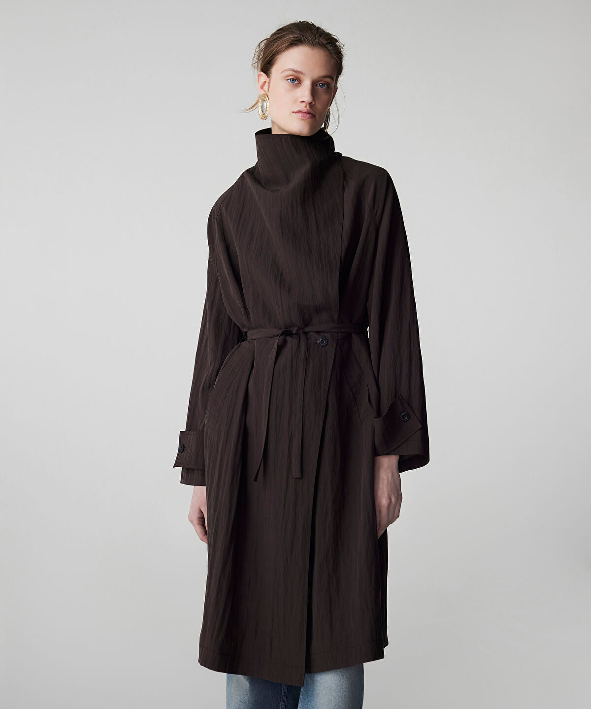 Zoomed Belted Technical Coat